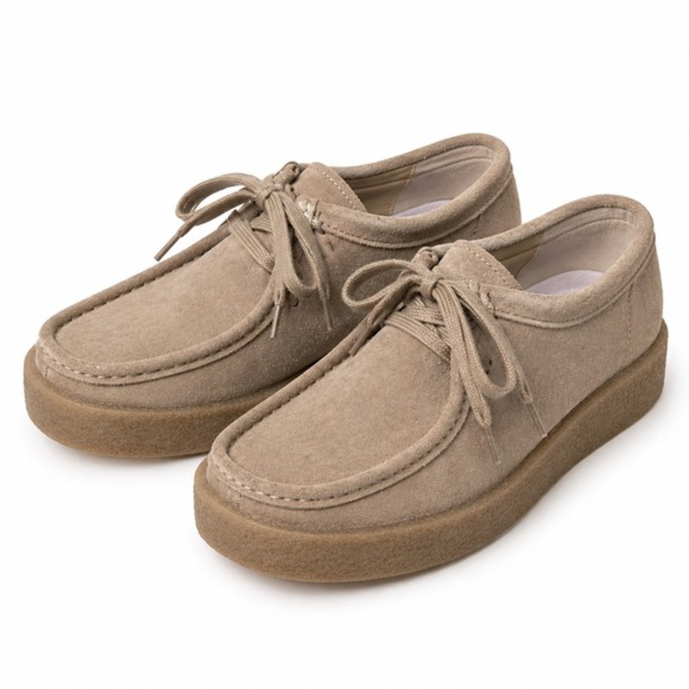Project Cloud Women Suede Platform Wallabee Loafers Tan Beige US 8.5‎ EUR 39